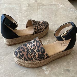 Espadrille Cheetah Platform Sandal